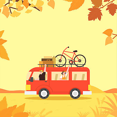 커플 여자 남자 여행 단풍 낙엽 휴가 상반신 성인 두명 노란색 손들기 캐리어 여행가방 자전거 가을 승차 승합차 은행잎 가을여행 성인만 모션그래픽 MP4 MOV 계절 컬러 잎 가방 관계 모션 승용차 사람 바이크 동영상 파일형식 가을_계절