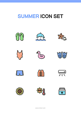 아이콘 수영복 바다 바지 해바라기 불가사리 사람없음 여름 태양 조개껍데기 온도계 쪼리 에어컨 오리발 돌고래 구명조끼 온도 아이스박스 플라밍고튜브 2D아이콘 AI파일 자연요소 옷 계절 꽃 포유류 하의 조개 극피동물 수중동물 가전제품 샌들 튜브 구조용품 파일형식 벡터