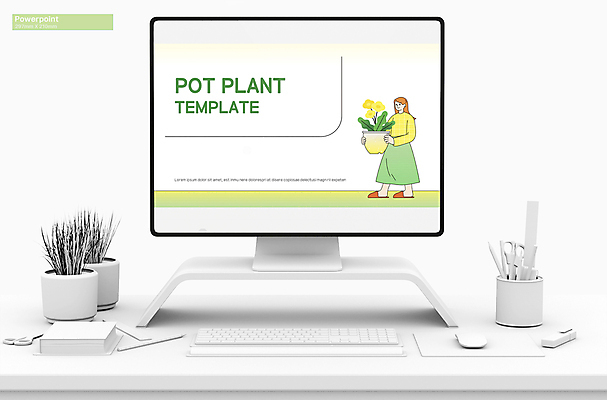 전신 템플릿 여자 꽃 화분 한명 들기 성인 연두색 PPT 프레젠테이션 문서템플릿 원예 성인여자한명만 애니형PPT 9P 이미지템플릿 식물 1 모션 사람 취미 초록색 여자한명만 성인여자만 파일형식