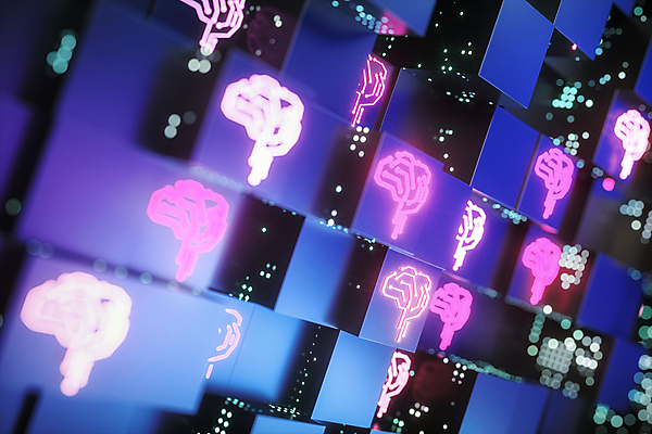 PSD 편집이미지 백그라운드 사람없음 반짝임 3D 디지털 사이버 디지털합성 뇌 전자 블러효과 AI_인공지능 이미지편집 편집3D 모션 블러 파일형식 효과