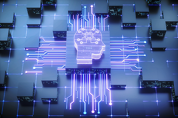 PSD 편집이미지 백그라운드 사람없음 반짝임 3D 디지털 보라색 회로판 사이버 얼굴모양 디지털합성 전자 AI_인공지능 이미지편집 편집3D 모양 얼굴 컬러 모션 파일형식