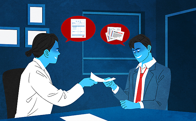 PSD 여자 남자 남학생 일러스트 청소년 들기 상반신 성인 두명 거래 의사 잡기 범죄 사회이슈 주기 처방 중독 뒷거래 마약 마약중독자 불법 처방전 청소년범죄 국내일러스트 학생 컨셉 의학 모션 사람 의료진 마약중독 파일형식