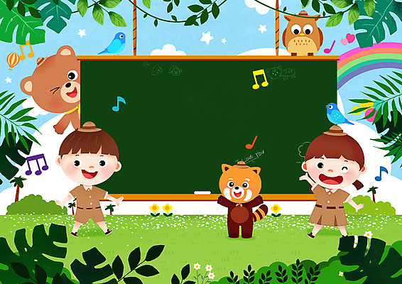 전신 PSD 구름 여자 남자 꽃 어린이 동물캐릭터 무지개 음표 일러스트 프레임 소녀 소년 두명 초록색 칠판 풀잎 숲속 열대우림 모험가 즐거움 새캐릭터 곰캐릭터 부엉이 레서판다 어린이만 카피스페이스 국내일러스트 일러캐릭터 자연요소 식물 동물 캐릭터 기호 감정 음악 컬러 잎 곰 포유류 조류 사람 공백 풀_식물 숲 파일형식