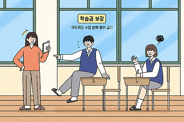 전신 PSD 학생 여자 남자 허리손 의자 일러스트 창문 교실 청소년 수업 서기 들기 앉기 성인 책 세명 학습 교사 분노 가리킴 찡그림 책상 방해 비웃음 삿대질 국내일러스트 직업 교육 감정 포즈 가구 컨셉 학교 모션 표정 사람 손짓 파일형식