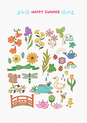 PSD 리본 무지개 일러스트 나뭇잎 오리 연꽃 개구리 사람없음 여름 물뿌리개 튤립 물방울 연못 풀잎 잠자리 꿀벌 코스모스 다람쥐 무당벌레 나팔꽃 붓꽃 물망초 엘리먼트 연밥 가교 국내일러스트 자연요소 건축물 계절 꽃 곤충 잎 조류 양서류 풀_식물 벌_곤충 설치류 파일형식