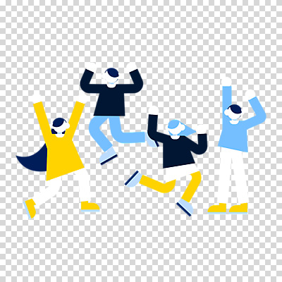 전신 편집이미지 여자 남자 서기 누끼 여러명 청년 성인 점프 만세 PNG 얼굴없음 성인만 다수 모션 사람 파일형식