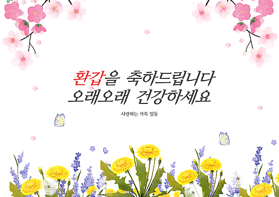 PSD 나비 일러스트 사랑 타이포그라피 사람없음 벚꽃 축하 민들레 축하카드 라벤더 환갑잔치 존경 국내일러스트 문자 기념일 꽃 감정 곤충 컨셉 카드_감사 허브 파일형식