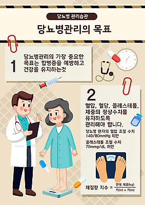 전신 PSD 여자 노년 남자 할머니 시계 일러스트 청진기 발 안내 주사기 설명 서기 들기 성인 두명 신체부위 알약 약 건강관리 환자 의사 목표 체중계 메모꽂이 당뇨병 베이지색 체중측정 국내일러스트 컬러 컨셉 의학 의료기기 모션 문구용품 건강 관리 사람 의료진 질병 측정 파일형식