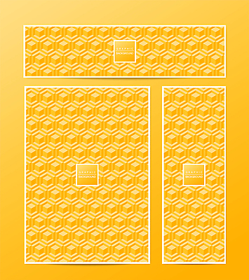 디자인 백그라운드 패턴 그래픽백그라운드 일러스트 사람없음 그래픽 세트 노란색 큐브 정사각형 그라데이션 반복 국내일러스트 AI파일 도형 컬러 무늬 파일형식 벡터