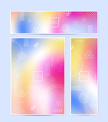 디자인 물결 백그라운드 패턴 그래픽백그라운드 일러스트 사람없음 그래픽 세트 컬러풀 점 원형 큐브 웨이브 정사각형 그라데이션 기하학 국내일러스트 AI파일 도형 컬러 무늬 파일형식 벡터