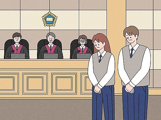 학생 여자 노년 남자 교복 일러스트 청소년 고개숙이기 서기 앉기 여러명 상반신 성인 세명 판사복 찡그림 법률가 판사 재판 손모으기 판결 법원 공손 재판소 국내일러스트 AI파일 직업 옷 다수 모션 표정 숙이기 사람 손짓 가운 법 파일형식 벡터