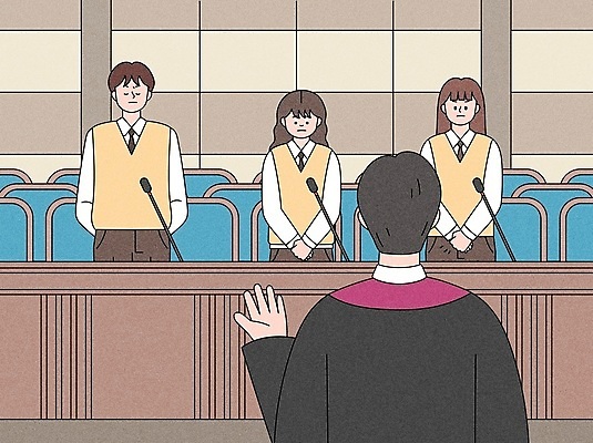 학생 여자 남자 교복 의자 일러스트 청소년 고개숙이기 여러명 상반신 성인 손들기 눈감음 판사복 찡그림 법률가 판사 마이크 뒷짐 재판 손모으기 판결 법원 공손 재판소 국내일러스트 AI파일 직업 옷 음향기기 가구 다수 모션 표정 숙이기 사람 손짓 가운 법 파일형식 벡터