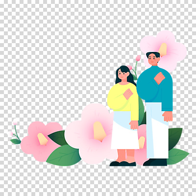 전신 편집이미지 여자 남자 서기 미소 누끼 성인 두명 국경일 무궁화 경례 PNG 애국심 국기에대한경례 성인만 기념일 꽃 모션 표정 사람 인사 파일형식