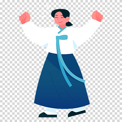 전신 편집이미지 여자 한명 미소 웃음 누끼 성인 걷기 만세 한복 국경일 PNG 애국심 성인여자한명만 1 한국전통 기념일 모션 표정 사람 전통의상 여자한명만 성인여자만 파일형식