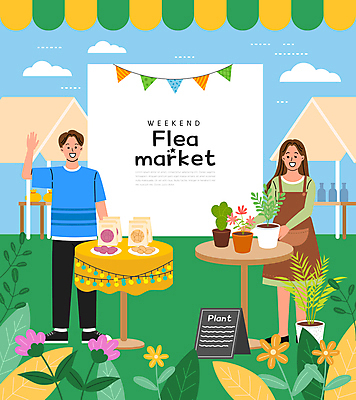 전신 구름 여자 남자 꽃 화분 음식 잎 일러스트 전구 탁자 감자 손짓 성인 두명 손들기 상점 앞치마 칩 병 상인 보따리 고구마 천막 장사 가랜드 가판대 알전구 성인만 플리마켓 국내일러스트 AI파일 자연요소 식물 식기 가구 채소 모션 디저트 뿌리채소 사람 시장 파티용품 상업 파일형식 벡터