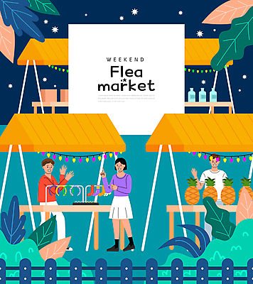 전신 여자 남자 잎 일러스트 전구 양말 손짓 성인 세명 울타리 상자 손들기 반지 머리띠 저녁 상인 물병 고객 파인애플 천막 장사 가판대 알전구 야시장 성인만 플리마켓 국내일러스트 AI파일 식물 과일 장신구 모션 사람 담장 시장 야간 물통 열대과일 상업 파일형식 벡터