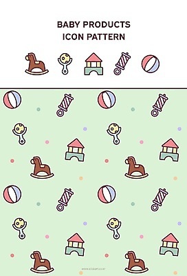백그라운드 패턴 일러스트 공 사람없음 연두색 장난감 블록 아기용품 딸랑이 흔들목마 국내일러스트 AI파일 무늬 초록색 목마 오브젝트 파일형식 벡터
