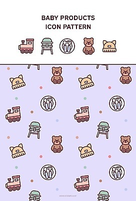 접시 백그라운드 패턴 일러스트 사람없음 장난감 곰인형 아기용품 연보라색 비니 기차모형 수저세트 아기의자 국내일러스트 AI파일 모자_잡화 식기 인형 무늬 의자 수저 세트 모형 보라색 오브젝트 파일형식 벡터