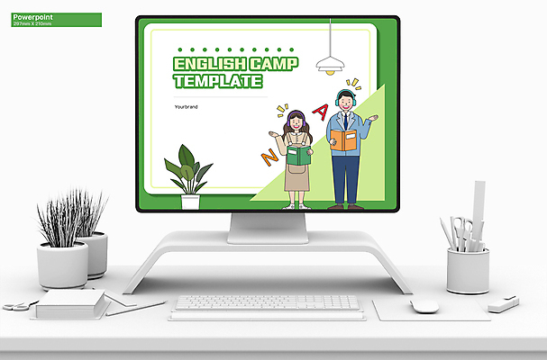 전신 템플릿 알파벳 여자 남자 교복 화분 청소년 전등 들기 두명 책 초록색 손들기 헤드셋 PPT 프레젠테이션 읽기 문서템플릿 영어캠프 십대만 애니형PPT 9P 이미지템플릿 영어 옷 컬러 음향기기 모션 조명 사람 헤드폰 캠핑 파일형식