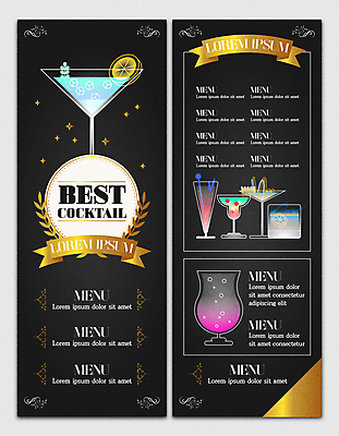 리본 일러스트 빨대 사람없음 반짝임 컬러풀 검은색 다양 금색 칵테일 고급 레몬 메뉴 칵테일잔 메뉴판 국내일러스트 AI파일 컬러 다수 컨셉 술잔 과일 모션 주류 파일형식 벡터