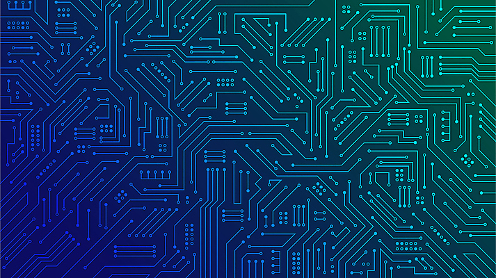 선 백그라운드 일러스트 사람없음 파란색 회로판 라인아트 그라데이션 메인보드 복잡 국내일러스트 AI파일 컬러 컨셉 파일형식 벡터