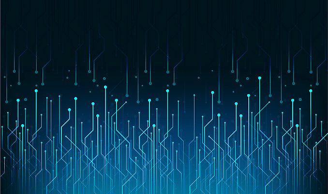 선 백그라운드 일러스트 사람없음 파란색 회로판 라인아트 그라데이션 복잡 국내일러스트 AI파일 컬러 컨셉 파일형식 벡터