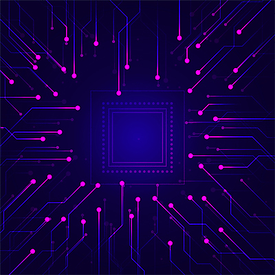 선 백그라운드 일러스트 사람없음 보라색 회로판 라인아트 반도체 그라데이션 마이크로칩 메인보드 복잡 CPU 국내일러스트 AI파일 컬러 컨셉 메모리칩 컴퓨터부품 파일형식 벡터