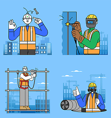 전신 구름 남자 하늘색 일러스트 노동자 공사 들기 여러명 상반신 성인 건물 건설현장 스패너 가리킴 잡기 OK 안전모 안전장비 포크레인 따봉 산업안전 산업안전캐릭터 맨홀 방독면 안전조끼 용접 용접공 용접기 용접마스크 현장직 성인남자만 건설근로자 국내일러스트 AI파일 자연요소 직업 건축물 산업 다수 모션 건설업 마스크 안전 사람 손짓 파란색 장비 공구 최고 중장비 헬멧 산업캐릭터 남자만 성인만 파일형식 벡터