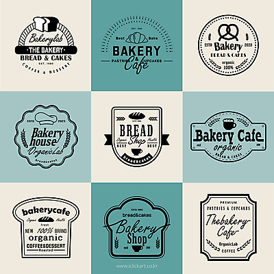 모자 커피 선 빵 일러스트 사람없음 세트 라벨 카페 빵집 원두 원형 커피잔 크루아상 라인아트 식빵 민트색 베이지색 브레첼 국내일러스트 AI파일 도형 잡화 음료 음식 컬러 디저트 잔 프레임 상점 파일형식 벡터