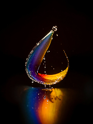 JPG 편집이미지 순간포착 사람없음 컬러풀 반사 물방울 액체 디지털합성 튀는물 편집실사 AI컴퓨터그래픽 AI콘텐츠 컬러 촬영기법 CG 액체표현 스플래쉬 파일형식