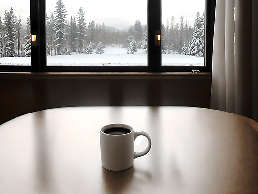 JPG 스튜디오촬영 편집이미지 커피 겨울 창문 실내 따뜻함 사람없음 머그컵 아메리카노 편집실사 AI포토 AI콘텐츠 계절 음료 내부 컵 CG 파일형식