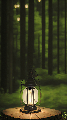 JPG 주간 나무 편집이미지 사람없음 야외 아웃포커스 빛 랜턴 숲속 숲 나무밑둥 편집실사 AI포토 AI콘텐츠 자연요소 식물 조명 촬영기법 CG 파일형식