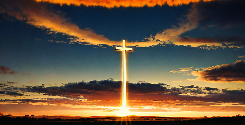 JPG 구름 편집이미지 기독교 십자가 하늘 풍경 사람없음 빛 노을 디지털합성 편집소스 편집실사 AI컴퓨터그래픽 AI콘텐츠 자연요소 종교 CG 파일형식