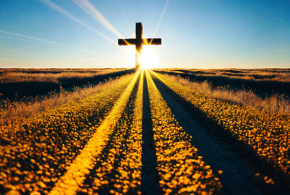 JPG 편집이미지 실루엣 기독교 십자가 풍경 초원 사람없음 빛 노을 디지털합성 편집소스 편집실사 AI컴퓨터그래픽 AI콘텐츠 자연요소 종교 촬영기법 CG 파일형식