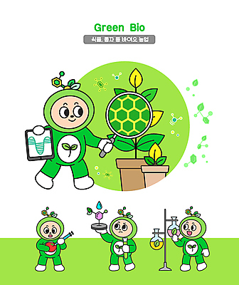 전신 식물 화분 토마토 일러스트 돋보기 실험 주사기 미소 들기 사람 여러명 연두색 태블릿 새싹 만지기 찡그림 확대 플라스크 바이오 유전공학 월간캐릭터 GMO 일러캐릭터 AI파일 캐릭터 다수 채소 의료기기 모션 표정 실험기구 초록색 전자제품 스마트기기 공학 유전자변형 파일형식 벡터