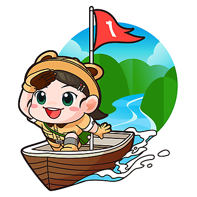 전신 여자 어린이 인물캐릭터 일러스트 산 한명 손짓 소녀 강 탐험 깃발 모험가 멀리보기 출항 탐험대 선박 소녀한명만 월간캐릭터 일러캐릭터 AI파일 캐릭터 1 수상교통 모션 사람 여자한명만 소녀만 파일형식 벡터