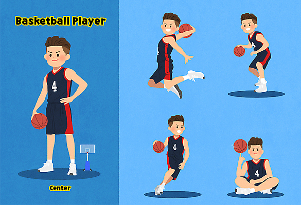 전신 남자 인물캐릭터 허리손 일러스트 농구 농구공 서기 들기 여러명 성인 달리기 점프 농구선수 가부좌 농구대 드리블 농구복 공돌리기 슈팅 성인남자만 월간캐릭터 일러캐릭터 AI파일 캐릭터 포즈 다수 공 모션 운동선수 사람 앉기 운동복 구기 골대 돌리기 남자만 성인만 파일형식 벡터