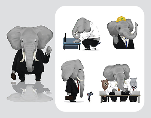 의자 서류가방 여러마리 일러스트 곰 회의 코끼리 건설업 미소 들기 정장 사람없음 노트북 컴퓨터 마주보기 파이팅 주먹 타이핑 최고 업무 직장인 쥐 안전모 작음 큼 책상 따봉 코뿔소 월간캐릭터 일러캐릭터 AI파일 동물 직업 캐릭터 옷 산업 가구 다수 가방 비즈니스 포유류 모션 표정 전자제품 작업 설치류 헬멧 안전장비 크기 파일형식 벡터