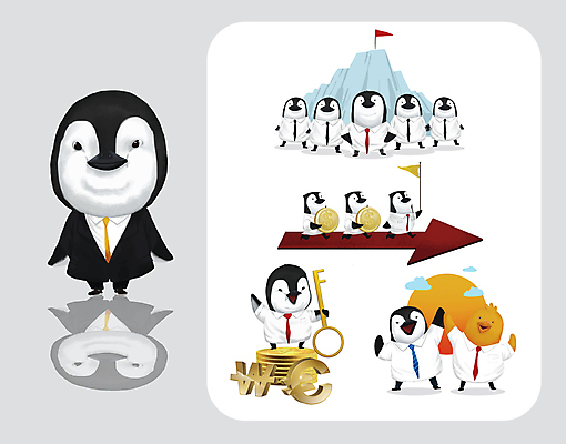 화살표 허리손 여러마리 일러스트 열쇠 협력 병아리 서기 들기 정장 사람없음 태양 손들기 걷기 달러 손잡기 동전 깃발 업무 직장인 원화 동료 펭귄 화합 하이파이브 빙산 월간캐릭터 일러캐릭터 AI파일 자연요소 직업 캐릭터 옷 포즈 다수 돈 관계 모션 조류 손짓 작업 파일형식 벡터