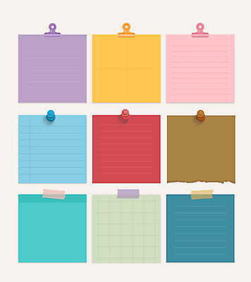 일러스트 사람없음 세트 줄무늬 다양 메모지 압정 포스트잇 심플 격자 찢어짐 서류집게 마스킹테이프 국내일러스트 AI파일 다수 무늬 모션 집게 사무용품 테이프 파일형식 벡터