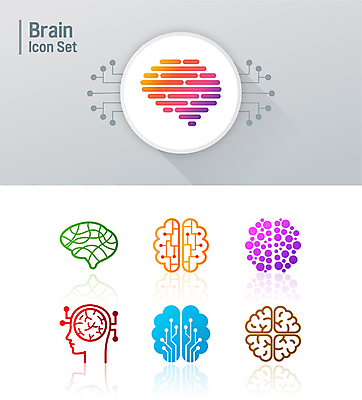 아이콘 선 생각 곡선 사람없음 컬러풀 라인아트 라인아이콘 얼굴모양 직선 두뇌 그라데이션 2D아이콘 AI파일 모양 얼굴 컬러 뇌 파일형식 벡터