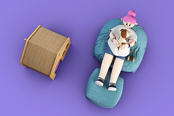 전신 PSD 편집이미지 한마리 여자 반려견 3D캐릭터 한명 들기 앉기 성인 반려동물 태블릿 눕기 3D 보라색 헤드폰 기댐 강아지 디지털합성 개집 성인여자한명만 들어올리기 빈백 월간캐릭터 편집3D 동물 캐릭터 1 컬러 음향기기 생활용품 모션 사람 전자제품 스마트기기 개 애견용품 여자한명만 성인여자만 파일형식