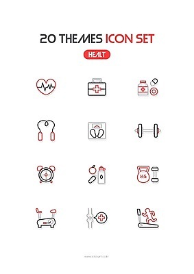 아이콘 뼈 사람모양 건강 사람없음 빨간색 운동 알약 헬스사이클 아령 자명종 하트 역기 맥박 구급상자 약병 라인아이콘 체중계 줄넘기 런닝머신 케틀벨 에너지음료 2D아이콘 AI파일 모양 음료 시계 컬러 의학 약 운동기구 알람 의료용품 병_담는 파일형식 벡터