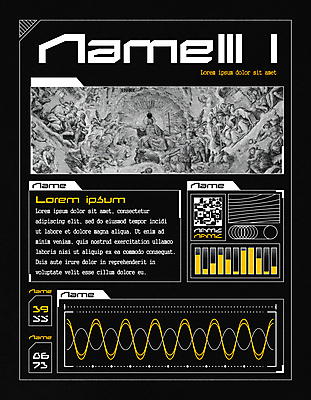 디자인 영어 선 일러스트 그래프 추상 프레임 타이포그라피 사람없음 노란색 유행 검은색 그림 파동 기하학 홀로그램 힙스터 국내일러스트 AI파일 문자 패션 컬러 무늬 순간포착 파일형식 벡터