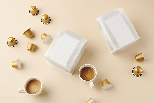 포토 JPG 스튜디오촬영 커피 사람없음 커피잔 에스프레소 원두봉투 홈카페 에스프레소잔 캡슐커피 국내포토 음료 봉투 잔 실내 카페 파일형식