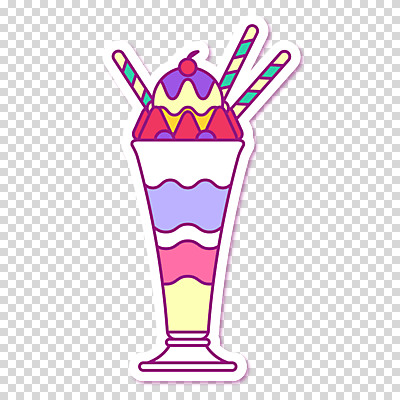편집이미지 스티커 아이스크림 디저트 누끼 사람없음 체리 파르페 PNG 음식 과일 파일형식