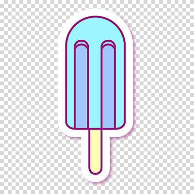 편집이미지 하늘색 스티커 아이스크림 디저트 누끼 사람없음 PNG 막대아이스크림 음식 파란색 파일형식
