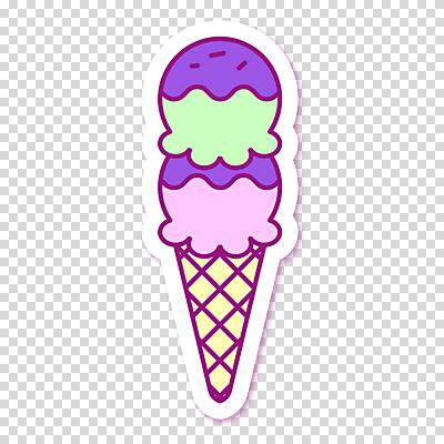 편집이미지 스티커 디저트 누끼 사람없음 콘아이스크림 PNG 스프링클 음식 아이스크림 장식 파일형식