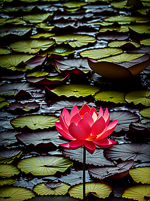 JPG 편집이미지 꽃 불교 연꽃 풍경 사람없음 연못 연잎 편집실사 AI포토 AI콘텐츠 식물 종교 잎 CG 파일형식