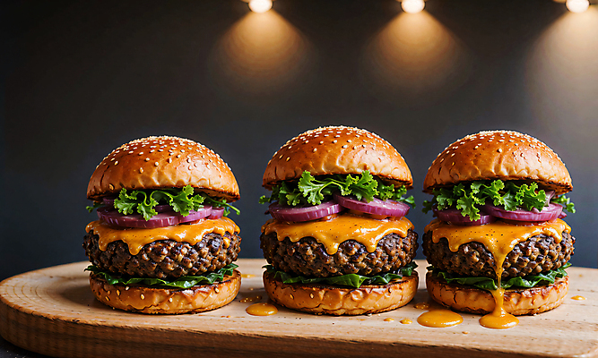 JPG 스튜디오촬영 편집이미지 빵 치즈 패스트푸드 서양음식 사람없음 햄버거 깨 패티 치즈버거 편집실사 AI포토 AI콘텐츠 음식 식재료 유제품 실내 조미료 인스턴트 CG 파일형식